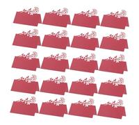 Gatuida 50pcs Wedding Place Cards with Elegant Rose Cutout Sturdy Premium Paper Name Cards for Table Setting Handwritten Style Invitations for Party Shower Birthday Romantic Reception