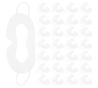 Gatuida 50pcs White Disposable Vr Eye Mask Covers Sweat-absorbing Nonwoven Liners with Breathable Facial Interface for Vr Glasses Accessories