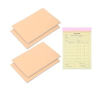 Gatuida 5pcs 3-Part Carbonless Invoice Receipt Books for Small Business, 60-Page Paper Order Pads with Copies and Secure Writing, for Restaurant Order Pad and Managing Receipt Books