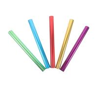 Gatuida 5pcs Aluminum Alloy Relay Race Sticks for Track Sprint Competitions Lightweight Anti-skid Racing Baton with High Visibility Colors for Student Relay Events and Training