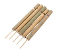 Gatuida 5pcs Bamboo Bird Whistle Flute Bird Call Flute Instrument for Outdoor Fun Mimics Warbler Calls for Parks Forests Farms Party Games
