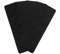Gatuida 5pcs Black Polyester Stair Runner Rug for Wooden Steps, Indoor | Quick Install, Step Protection, Stylish Simple Pattern, Elegant Texture, for Homeowners and Landlords