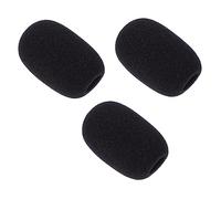 Gatuida 5Pcs Black Sponge Microphone Covers Professional Protective Caps for Wind and Moisture Resistance Easy to with Various Microphones