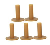 Gatuida 5pcs Coffee Color Rubber Golf Tees Non Flying Lightweight for Winter and Hard Ground Driving Range Practice