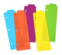 Gatuida 5Pcs Colorful Mini Binder Dividers Ring Loose-Leaf Notebooks Page Dividers with Tabs for Daily Use in Journals Reports Presentations and Office Notepads