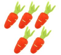 Gatuida 5pcs DIY Wool Felt Carrot Hairpin Accessories for Clothing Hat Pins Craft Supplies