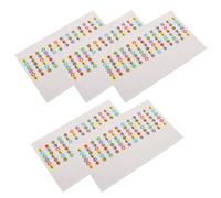 Gatuida 5pcs Guitar Fretboard Stickers Beginner Friendly Ukulele Violin Chord Guide Easy to Apply Fretboard Tags for Music Education Practice Durable Protective Stickers for Guitarists