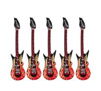 Gatuida 5pcs Inflatable Guitar for Lightweight PVC Musical for Rock and Roll Party Decorations Stage Props Fun Party Favors Easy to Carry
