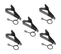 Gatuida 5pcs Iron Microphone Clips for Collar Lavalier Mic Lapel Clips to Securely Hold Microphone and Prevent Slipping or Falling, for Live Streaming and Interview Use