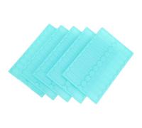 Gatuida 5Pcs Laboratory Microscope Slide Drying Rack Green - Microscope Slide Storage Holder and Drying Board for Microbiology Sample Preparation and Cell Observation