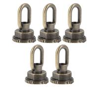 Gatuida 5pcs M23 Heavy Duty Screw-in Ceiling Hooks for Pendant Lamp Hanging, Vintage Style Light Fixture Loops, Decorative Lamp Parts for Home and Bar Lighting