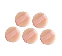Gatuida 5pcs Mini Makeup Powder Puff Soft Velour Cosmetic Applicators Reusable Face Blending Sponges for Foundation Setting and Loose Body Powder