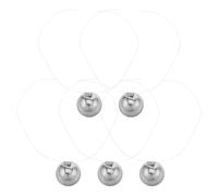 Gatuida 5pcs Newton's Cradle Balance Balls Science Physics Gadget 18 Mm Kinetic Motion Toy for Home Office Desktop Decoration Silver