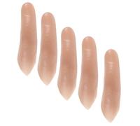 Gatuida 5Pcs Realistic Simulation Finger Covers for Stage Shows and Cosplay Extra Long Trick Props with Detailed Craftsmanship for Pranks and Performance Authenticity