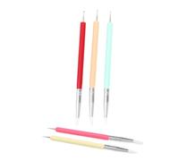 Gatuida 5Pcs Silicone Nail Art Pen Kit for Manicure Lightweight Nail Painting Brushes with Precise Fine Line and Pattern Drawing Tools