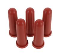 Gatuida 5pcs Small Animal Rubber Feeding Nipples for Goats Puppies Lambs and Exotic Pets - Narrow Teat Animal Bottle Nipples for Livestock Nursing and Wildlife Rehab