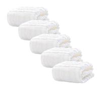 Gatuida 5pcs Soft Muslin Washcloths Breathable Burp Cloths Absorbent Face Towels Versatile Saliva Hand Towels in White Easy to Wash for Newborn Care