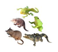 Gatuida 5pcs Soft Tpr Animal Squeeze Adorable Fidget Sensory for Stress Relief Cute Desktop Decor Party Favors
