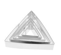 Gatuida 5pcs Stainless Steel Triangle Cake Ring Fixed Mold for Precise Baking Dessert Mousse Cookies Dumplings Baking Essential for Home and Professional Use