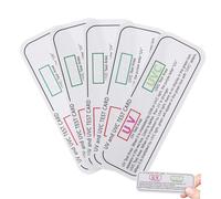 Gatuida 5pcs Test Cards UV Indicator Strips for Sterilization Effect Detection Use UV Light Testing Tools for Boxes Wands Cabinets and Equipment Validation