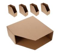 Gatuida 5pcs Thick Corrugated Cardboard Organizer Bins with Slanted Opening for Shelves Garage Office Storage Multifunctional Pantry Sorting Boxes for Efficient Space Saving and Easy