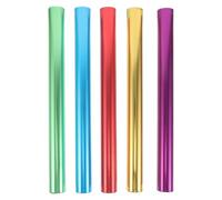 Gatuida 5pcs Track Relay Sticks: Relay Race Baton for Runners - 30cm Length Lightweight Aluminum Sticks for Track Sprint Sports Athlete Passing