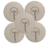 Gatuida 5pcs Transparent Wall Hooks Self Adhesive Seamless Stainless Steel Coat Towel Key Hangers for Bathroom Kitchen Dormitory