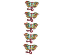 Gatuida 5pcs Vintage Enamel Elephant Brooch Pin for Women Rhinestone Animal Lapel Pin Jewelry for Clothing Accessories for Christmas and Valentine Day