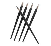 Gatuida 5pcs Vintage Wooden Calligraphy Dip Pen Set with Steel Nib for Gothic and Tibetan Fonts Easy-clean Fountain Pens for Artistic Writing and Drawing at Home School