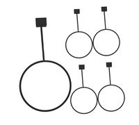 Gatuida 5PCS Wall Mount Basketball Storage Stand Heavy Duty Thickened Square Tube Holder for Football Volleyball Home Garage Display Organizer with Quick Assembly and White Finish
