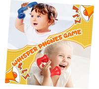 Gatuida 5pcs Whisper Phone for Early Literacy Support Abs Material Bright Colors for Phonics Practice Comfortable Lightweight Handset for Speech Therapy and Homeschooling Skills