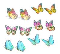 Gatuida 6 Pairs Butterfly Window Decals Collision Magnetic Screen Stickers Non Adhesive Cartoon Design for Bird Strike Prevention Home Window Decoration