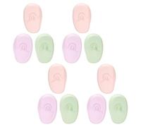 Gatuida 6 Pairs Silicone Ear Covers for Hair Dyeing and Styling Soft Flexible Ear Protectors for Chemical Barrier Reusable Salon Hair Coloring Accessories Fit