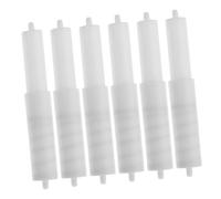Gatuida 6 Pcs Plastic Toilet Paper Roll Holder Replacement Rods Spring Loaded Tissue Roll Roller for Embedded Toilet Paper Holders and Smooth Turning for Hotels and Multiple Bathrooms