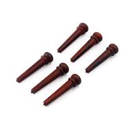 Gatuida 6 PCS Rosewood Bridge Pins for Acoustic Guitar Folk String Pegs Replacement Parts Natural Fragrance Classic Style Easy Installation Enhance Sound Clarity Performance