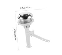 Gatuida 6 pcs Single Push Toilet Tank Buttons Replacement Durable Water Tank Parts for Home Bathroom Easy to Install Flush Button for Toilet Repair and Replacement Random Color