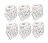 Gatuida 6 Rolls Toilet Paper with Educational Printed Patterns Soft and Wood Pulp Tissue for Home Office Restaurant and Hotel Use Decorative and Practical Napkins