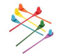 Gatuida 6 Sets Wooden Egg Spoon Race Game for Balance Training Sensory Play Set for Childrens Equilibrium Development and Outdoor Fun
