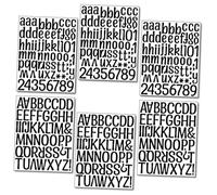 Gatuida 6 Sheets DIY Letter Stickers Vinyl Alphabet Numbers Symbols Decals Self Adhesive Educational Wall Stickers for Nursery Bedroom Classroom Decor Black Upper Lowercase Letters