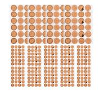 Gatuida 600Pcs Self-Adhesive Round Decorative Stickers 3.8-4Cm for Holiday Packaging, Envelope Seals, Wedding and Party Favor Labels, Kraft Paper Sticker Tags for DIY Crafts and Glass Jars