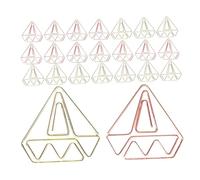 Gatuida 60pcs Diamond-Shaped Metal Paper Clips in Gold and Rose Gold Decorative File Clips for Office School and Home Use Bookmarks for Organizing Documents Notes Invitations and Crafts
