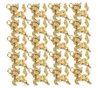 Gatuida 60pcs Golden Jumping Horse Charms Zodiac Pendant for DIY Jewelry Making Chinese Year Decorations Lightweight Dangle Charms for Bracelets Necklaces and Keychains