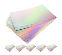 Gatuida 60pcs Holographic Cardstock: Metallic Cardstock Paper A4 Shiny Mirror Reflective Sheet for Kids Christmas Crafting Scrapbook Projects and DIY Applications
