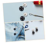 Gatuida 60pcs Invisible Metal Snaps Sew on Coat Fastenings Sew on Buttons Clothing Snap Buttons Black