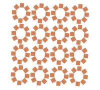 Gatuida 60pcs Miniature Dollhouse Roof Tiles for DIY Micro Landscape Sand Table Realistic Textured Red Tiles for Model Building Crafting Kits Enhancing Creativity and Fine Motor Skills