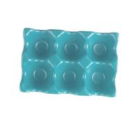 Gatuida 6grids Sky- Ceramic Holder Anti- Refrigerator Storage Box for Eggs Practical Kitchen Organizer Modern Design for Fresh Storage