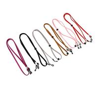 Gatuida 6pcs Adjustable Non Slip Glasses Lanyard Comfortable Sports Strap for Eyewear Secure Retainer for Outdoor Activities Red Purple Black Grey Light Brown and Pink