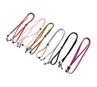 Gatuida 6pcs Adjustable Non Slip Glasses Lanyard Durable Sports Eyewear Retainer Red Purple Black Grey Light Brown and Pink for Securely Holding Glasses