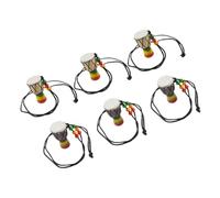 Gatuida 6pcs African Drum Charm Necklace Handmade Wooden Pendants for Music Lovers Mini Drums Jewelry for Travel Souvenirs Daily Fashion Accessories Comfortable Fit Multioccasion Use