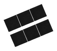 Gatuida 6pcs Black Double-sided Microfiber Cleaning Cloth Set for Musical Instruments - Trumpet, Saxophone, Guitar, Bass, Piano Polishing and Care Cloths